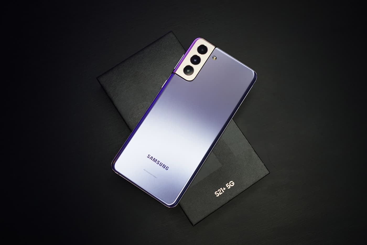 Samsung style smartphone close up